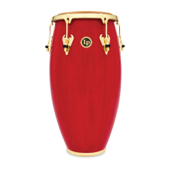 Latin Percussion M754S-RW 12-1/2 inch Matador Series Wood Tumba - Red - Gold Hardware