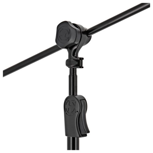 Hercules MS532B EZ Clutch Tripod Microphone Stand w/ 2-in-1 Boom and EZ Mic Clip - Image 2
