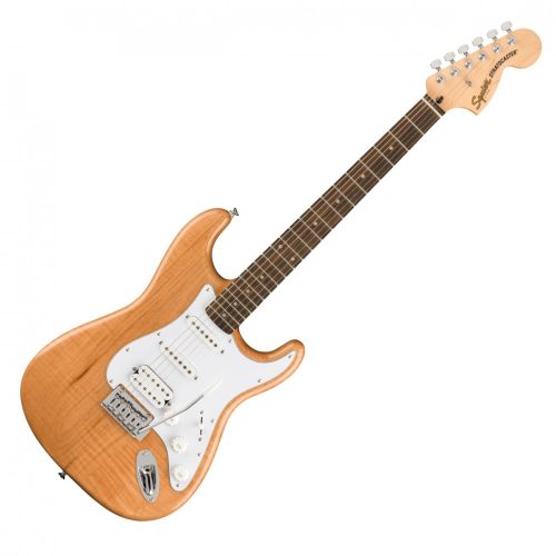 Fender Squier FSR Affinity Series Stratocaster HSS Electric Guitar, Natural - Image 2