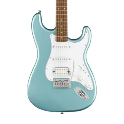 Fender Squier FSR Affinity Series HSS Stratocaster Electric Guitar, Laurel FB, Ice Blue Metallic