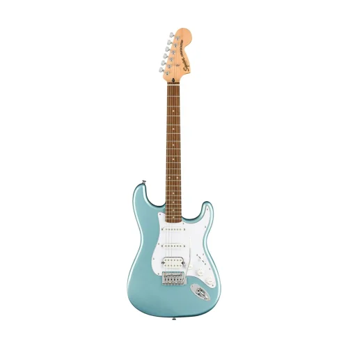 Fender Squier FSR Affinity Series HSS Stratocaster Electric Guitar, Laurel FB, Ice Blue Metallic - Image 2