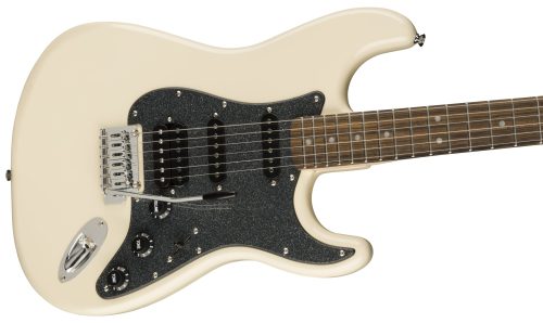 Fender Squier Affinity Stratocaster HSS Electric Guitar – Olympic White with Indian Laurel Fingerboard - Image 4
