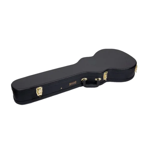 Crossrock Hardshell Multi-ply Wooden Electric Guitar Case, Les Paul Body Style - Black