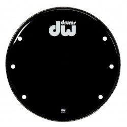 DW 24 Inch Gloss Black Bass Drum Head