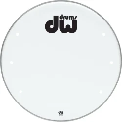 DW 24 inch Smooth White Bass Drum Head w/ Ports