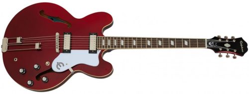 Epiphone Riviera Semi-hollowbody - Sparkling Burgundy with Frequensator Tailpiece - Image 2