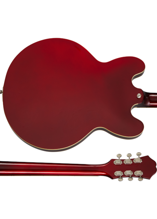 Epiphone Riviera Semi-hollowbody - Sparkling Burgundy with Frequensator Tailpiece - Image 4