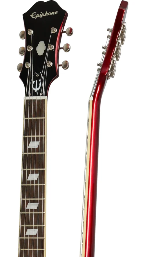 Epiphone Riviera Semi-hollowbody - Sparkling Burgundy with Frequensator Tailpiece - Image 6