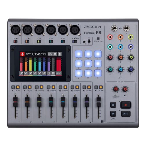 Zoom PodTrak P8 8-channel Podcasting Mixer - Image 2