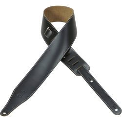 Levy's DM17 Genuine Leather Guitar Strap - Black