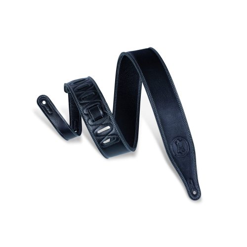 Levy's M17 2.5-inch Triple-Ply Garment Leather Strap - Black
