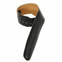 Levy's M4 3.5 inch Genuine Leather Bass Strap - Black