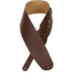 Levy's M4 3.5 inch Genuine Leather Bass Strap - Brown
