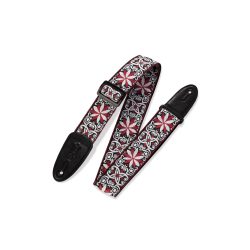 Levy's M8 2 inch Jacquard Weave Guitar Strap - Red