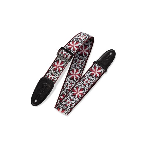 Levy's M8 2 inch Jacquard Weave Guitar Strap - Red
