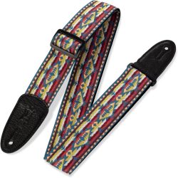 Levy's M8 2 inch Jacquard Weave '60s Hootenanny Guitar Strap - Mutli Colour