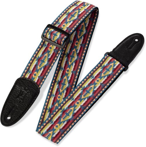 Levy's M8 2 inch Jacquard Weave '60s Hootenanny Guitar Strap - Mutli Colour