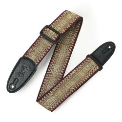 Levy's M8TF Woven Strap - Burgundy Thai Motif