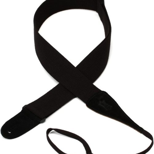 Levy's MC8A Cotton Acoustic Strap with Neck Loop - Black