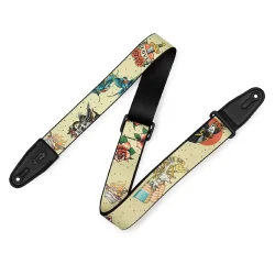Levy's MP2TAT 2-inch Poly Tattoo Guitar Strap - Old School