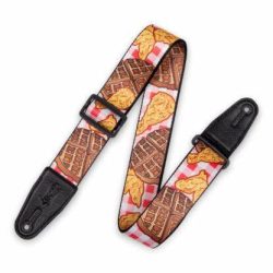 Levy's MPD2 Polyester Guitar Strap - Chicken and Waffles