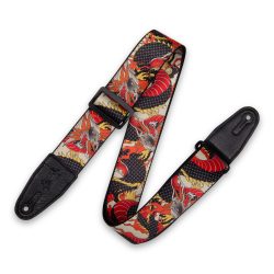 Levy's MPD2 Polyester Guitar Strap - Traditional Dragon