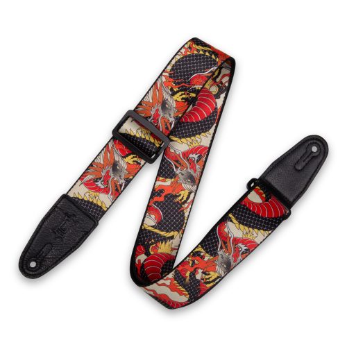 Levy's MPD2 Polyester Guitar Strap - Traditional Dragon