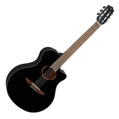 Yamaha NTX1 Nylon String Acoustic-Electric Guitar - Black - Image 2