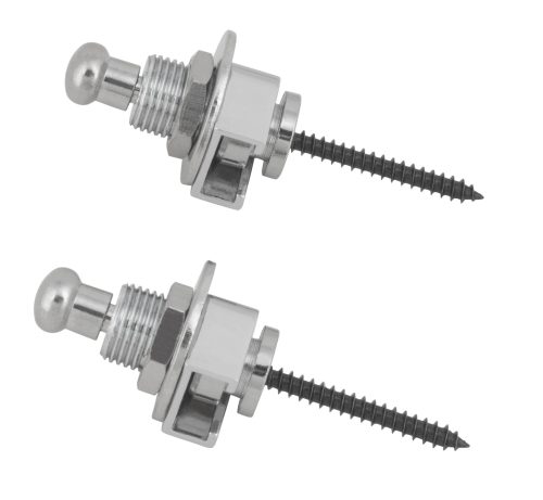 Framus Warwick - S-Style Security Lock System, Set (2 pcs) - Chrome - Image 3