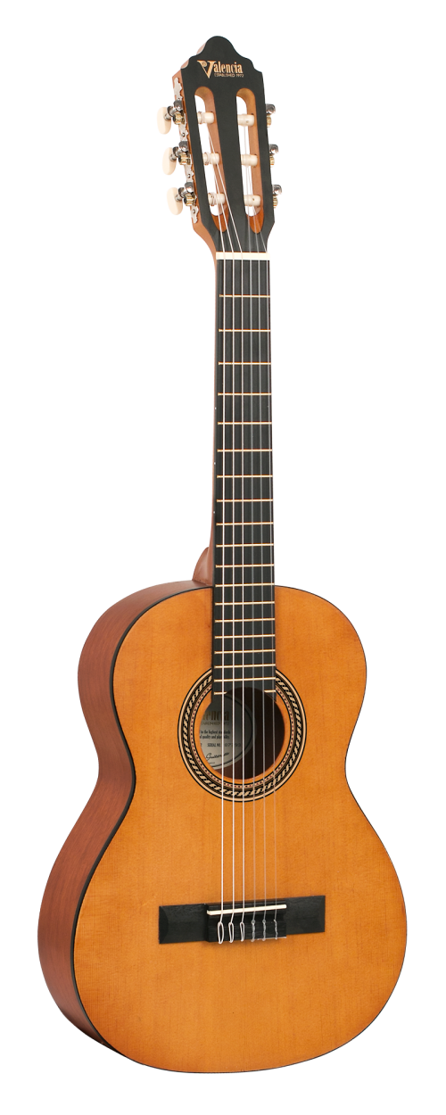 Valencia 1/2 Classical Guitar - Natural - Image 2