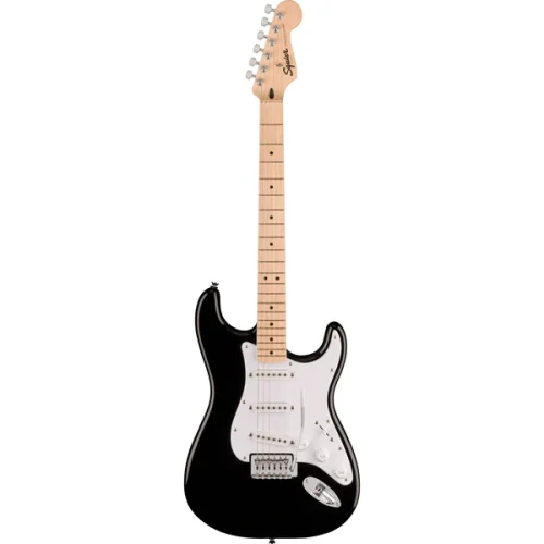 Fender Squier Sonic Stratocaster Electric Guitar - Black - Image 2