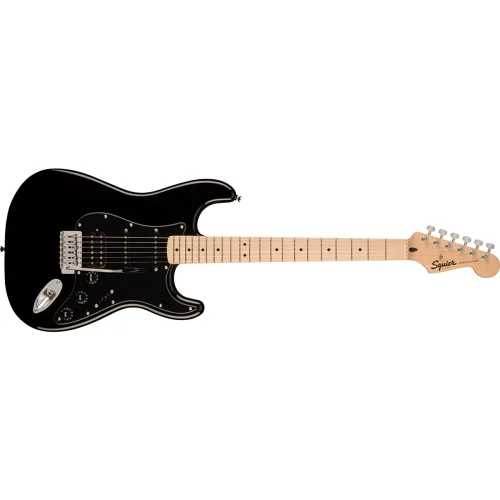 Fender Squier Sonic Stratocaster HSS Electric Guitar - Black - Image 2