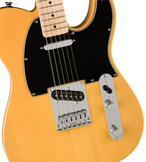 Fender Squier Affinity Telecaster 6-String Solid Body Electric Guitar - Butterscotch Blonde - Image 3