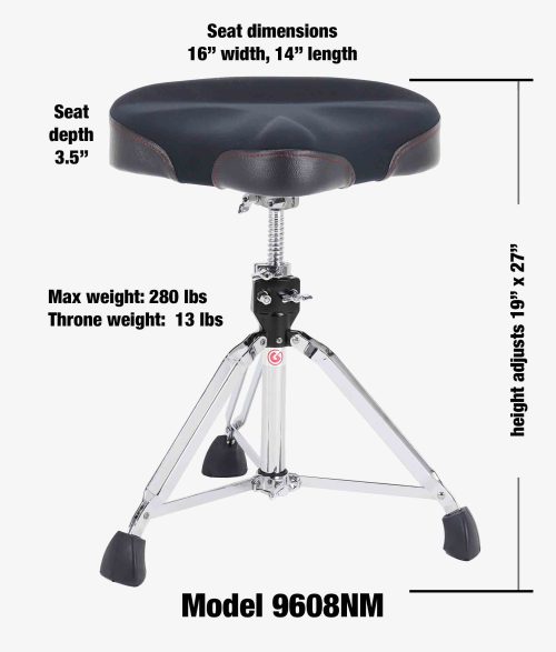 Gibraltar 9608NM Neoprene Saddle Drum Throne - Image 2