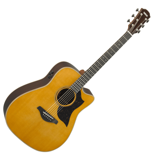 Yamaha A5R Dreadnought Acoustic-Electric Guitar – Vintage Natural - Image 3