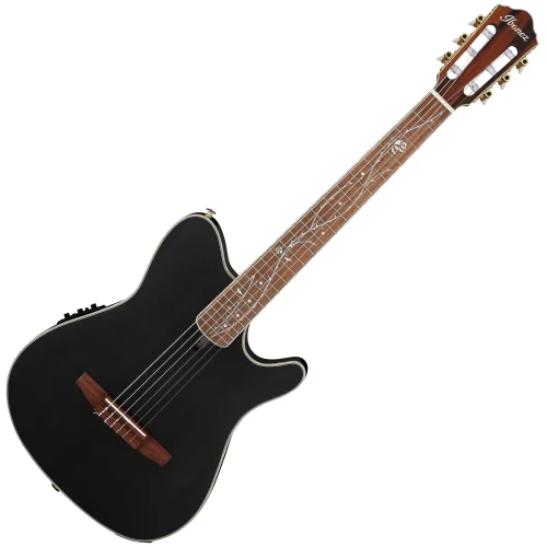Ibanez Tim Henson Nylon Acoustic Electric Guitar - Black - Image 2