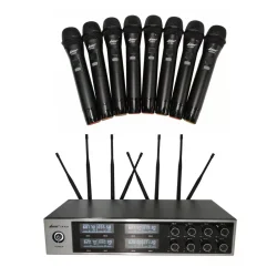 Lane LR-638 - 8PC Wireless Microphone System