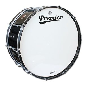 Premier 28 x 12 Marching Bass Drum – Ebony
