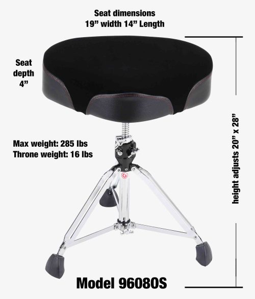 Gibraltar 9608OS 19 inch Cordura Saddle Drum Throne - Image 6