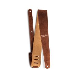 Taylor 2.5 inch Embroidered Suede Guitar Strap - Honey Gold