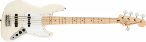 Fender Squier Affinity Series Jazz V Bass Guitar 5-String - Olympic White - Image 2