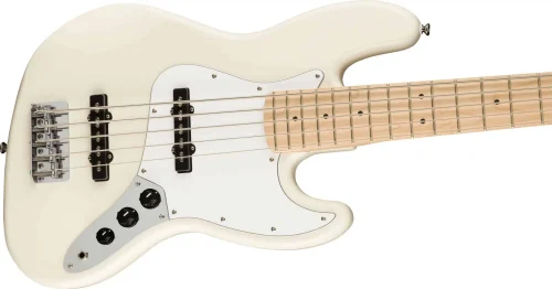 Fender Squier Affinity Series Jazz V Bass Guitar 5-String - Olympic White - Image 3