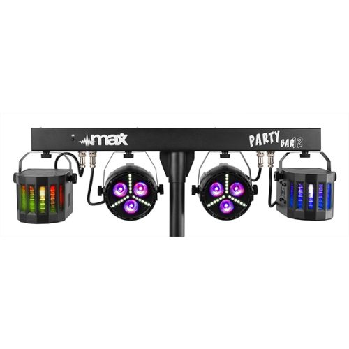 Beamz Partybar 12 Set - 2x Par and 2x Derby - Image 3