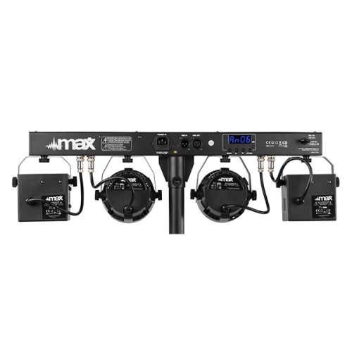 Beamz Partybar 12 Set - 2x Par and 2x Derby - Image 4