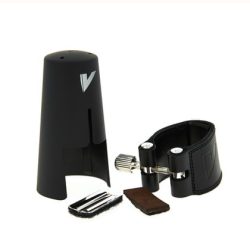 Vandoren LC21P Bb Clarinet Leather Ligature and Cap