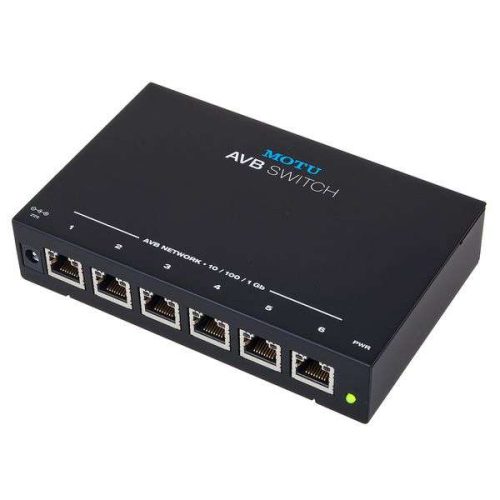 MOTU AVB Switch - Five-Port AVB Ethernet Switch