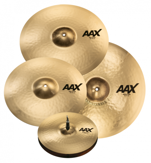 Sabian AAX Promotional Cymbal Set -14/16/21 inch - with Free 18 inch Thin Crash