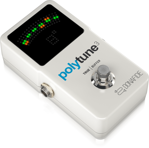 TC Electronic PolyTune 3 Polyphonic LED Guitar Tuner Pedal with Buffer