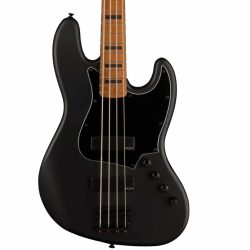 Fender Squier FSR Contemporary Active Jazz Bass HH Black Pickguard - Flat Black