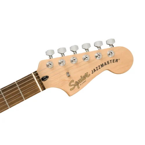 Fender Squier FSR Affinity Series Jazzmaster Electric Guitar Metallic - Black w/ Black Pickguard - Image 4